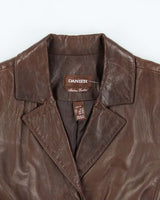Vintage Danier Long Lightweight Leather Jacket - S