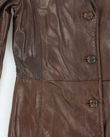 Vintage Danier Long Lightweight Leather Jacket - S