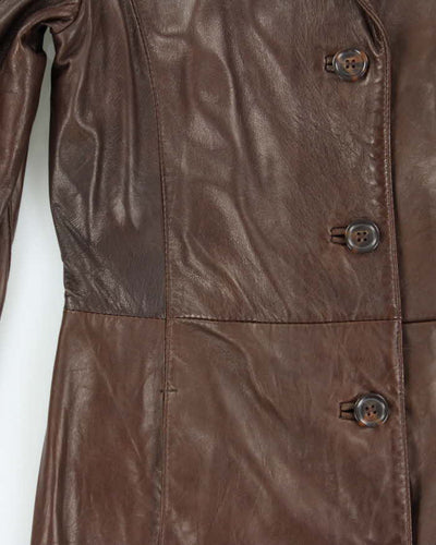 Vintage Danier Long Lightweight Leather Jacket - S