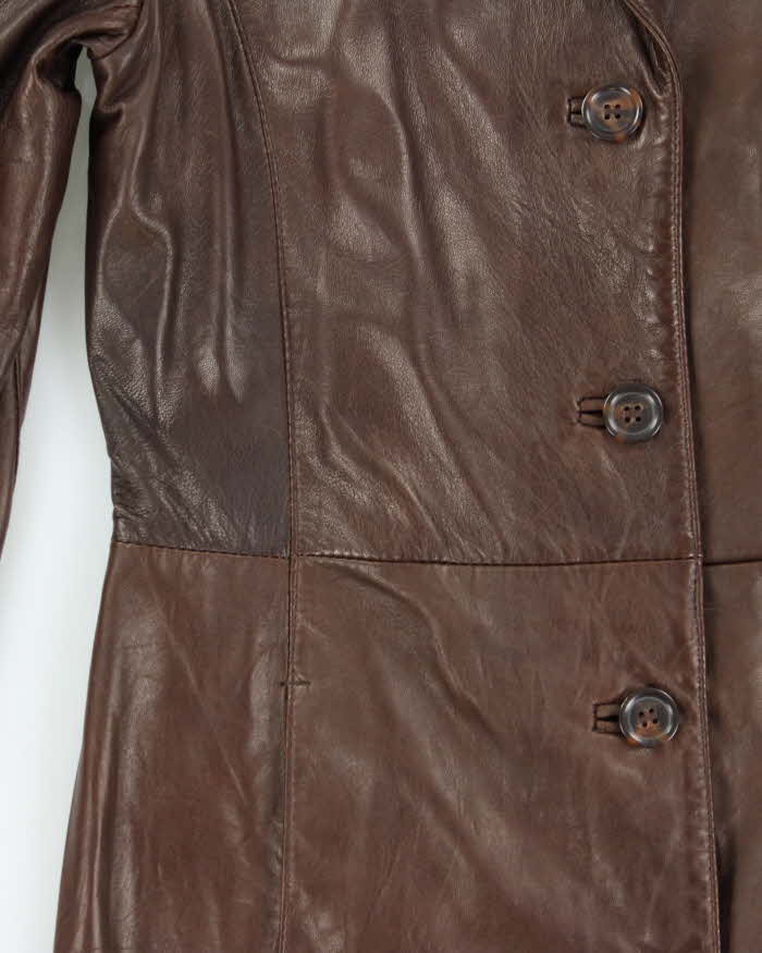 Vintage Danier Long Lightweight Leather Jacket - S