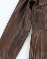 Vintage Danier Long Lightweight Leather Jacket - S