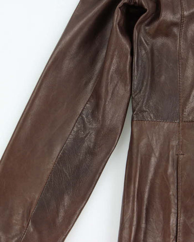 Vintage Danier Long Lightweight Leather Jacket - S