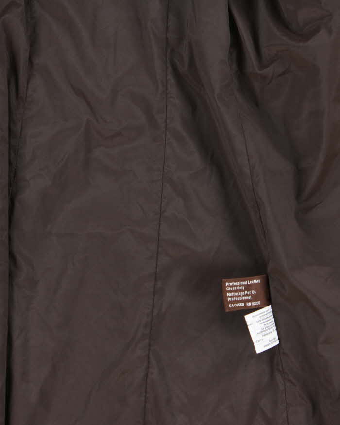 Vintage Danier Long Lightweight Leather Jacket - S