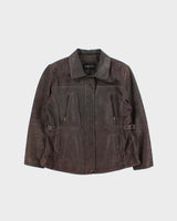 Vintage Cruze Brown Leather Jacket - L