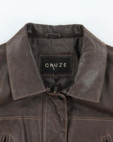 Vintage Cruze Brown Leather Jacket - L