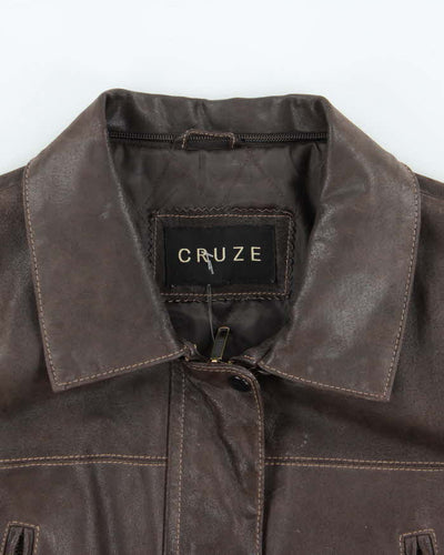 Vintage Cruze Brown Leather Jacket - L