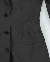 Vintage Dolce &amp; Gabbana Longline Wool Suit Jacket - S