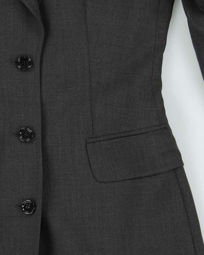 Vintage Dolce & Gabbana Longline Wool Suit Jacket - S