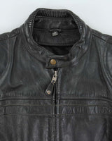 Vintage First Leather Motorcycle Jacket - L