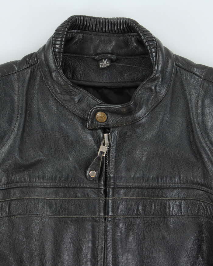 Vintage First Leather Motorcycle Jacket - L