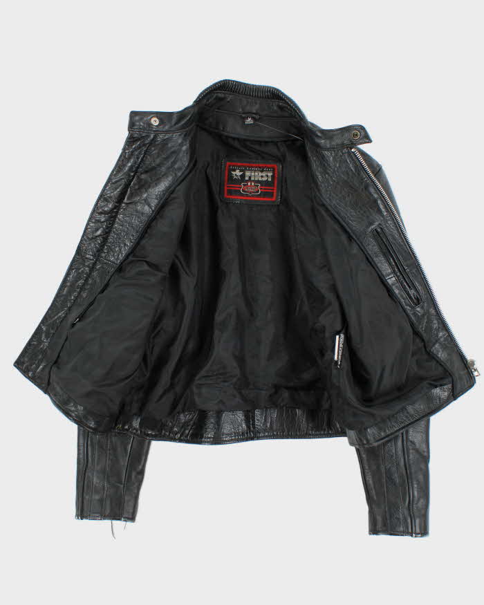 Vintage First Leather Motorcycle Jacket - L