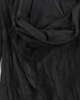 Helmut Lang Leather Cowl Neck Silk LIned Jacket - S