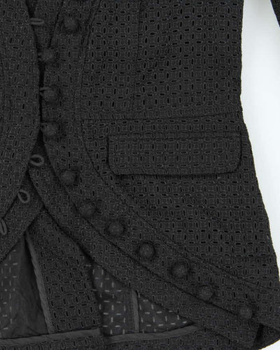 Vera Wang Lace Silk Lined Blazer Jacket - M