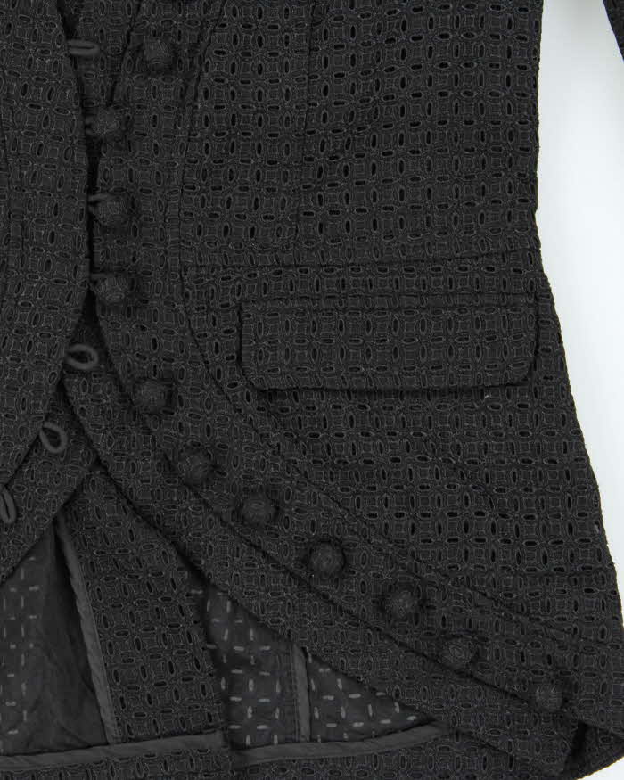 Vera Wang Lace Silk Lined Blazer Jacket - M