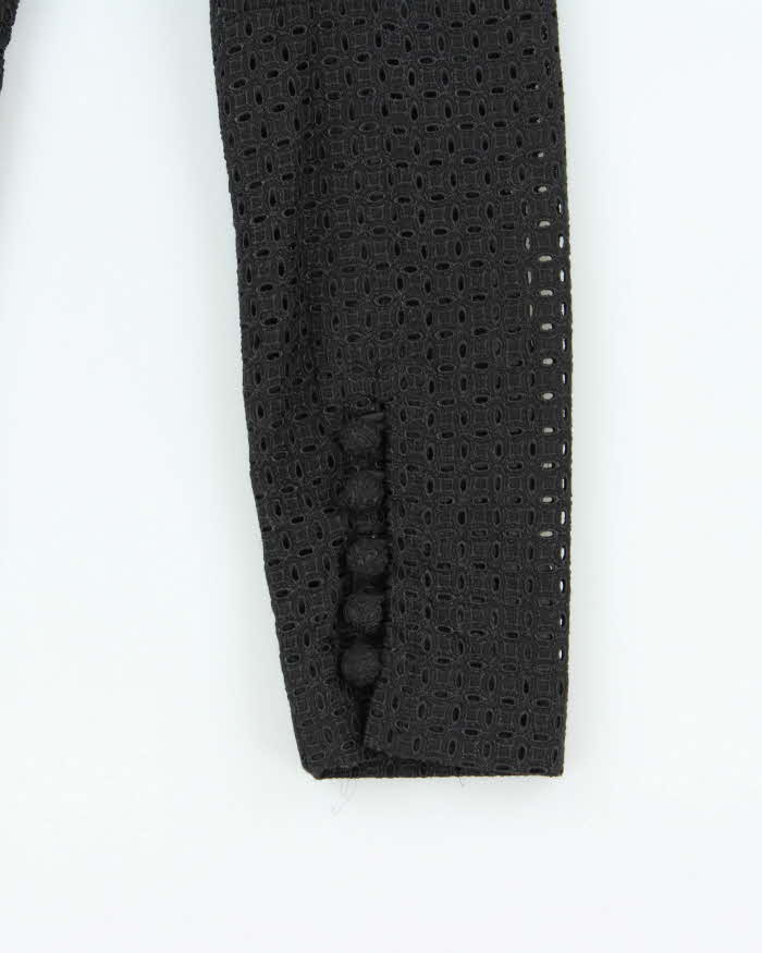Vera Wang Lace Silk Lined Blazer Jacket - M