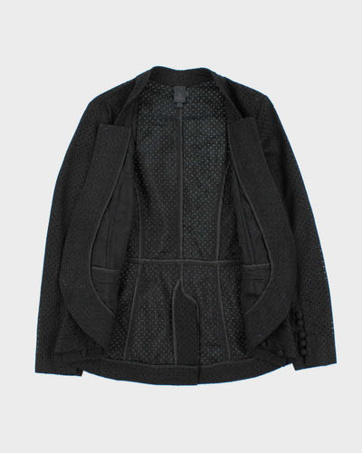 Vera Wang Lace Silk Lined Blazer Jacket - M