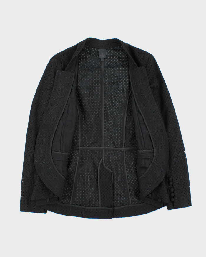 Vera Wang Lace Silk Lined Blazer Jacket - M