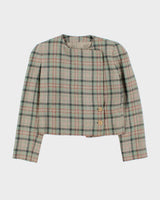 Vintage 90s Georgio Armani Wool Cropped Blazer Jacket - M