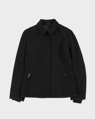 Vintage Prada Wool Zip-up Jacket - S