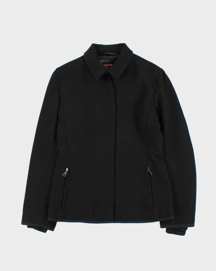 Vintage Prada Wool Zip-up Jacket - S