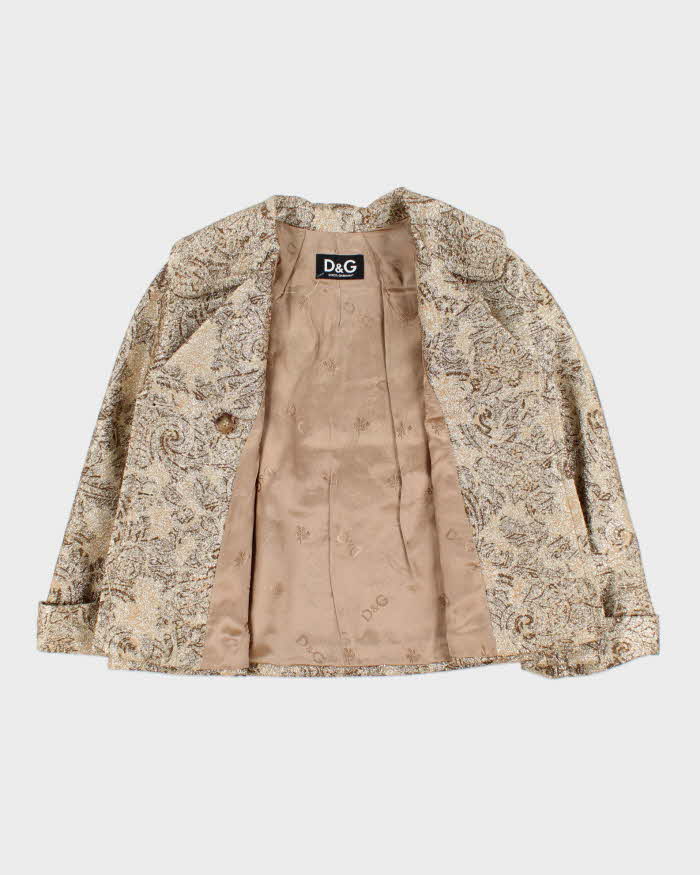 Vintage Dolce &amp; Gabbana Brocade Jacket - M