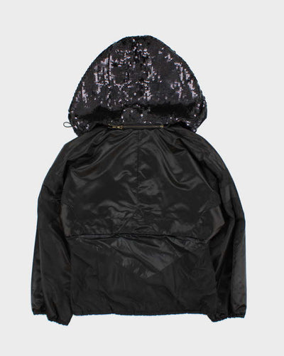 Vintage Prada Sequin Hood Bomber Jacket - S