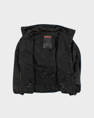 Vintage Prada Sequin Hood Bomber Jacket - S