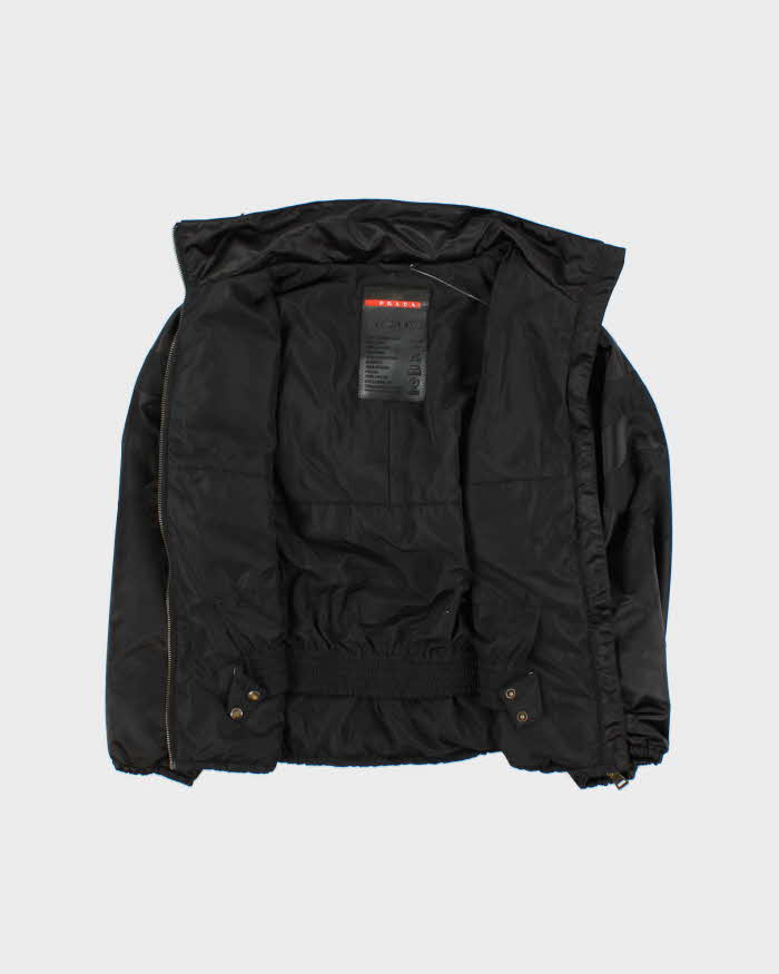 Vintage Prada Sequin Hood Bomber Jacket - S