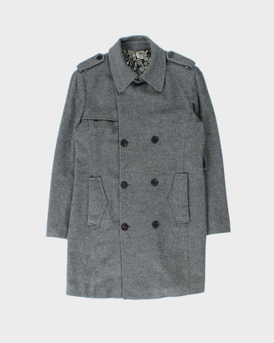 Vintage 00s Christian Lacroix Homme Double Breasted Wool Coat -