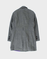 Vintage 00s Christian Lacroix Homme Double Breasted Wool Coat - L