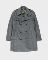 Vintage 00s Christian Lacroix Homme Double Breasted Wool Coat - L