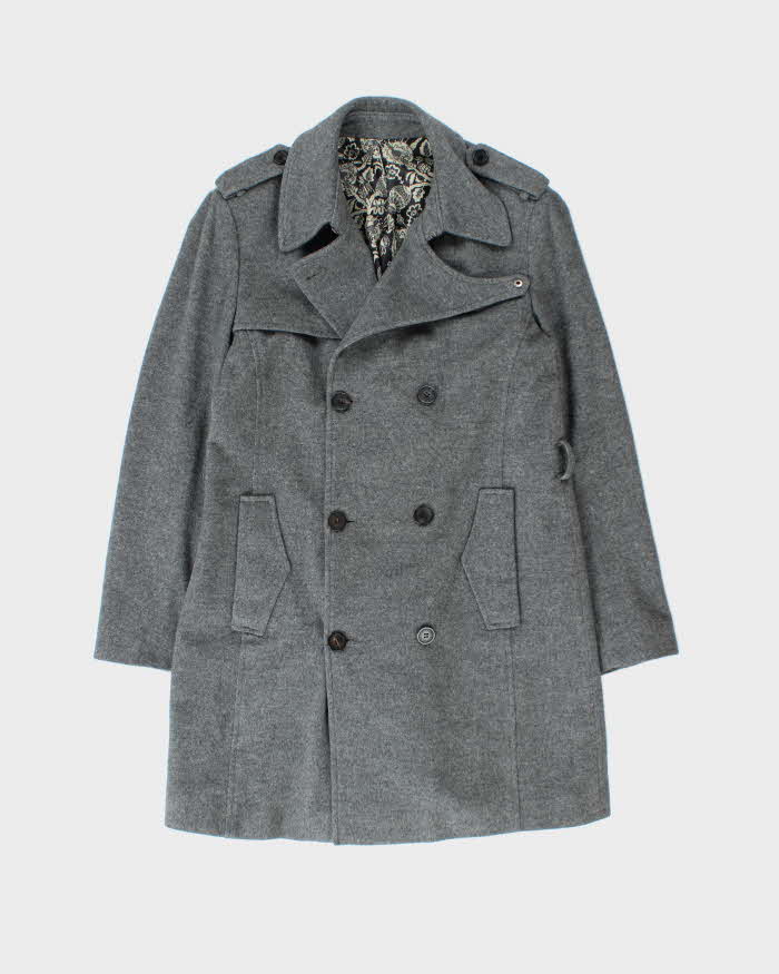 Vintage 00s Christian Lacroix Homme Double Breasted Wool Coat - L