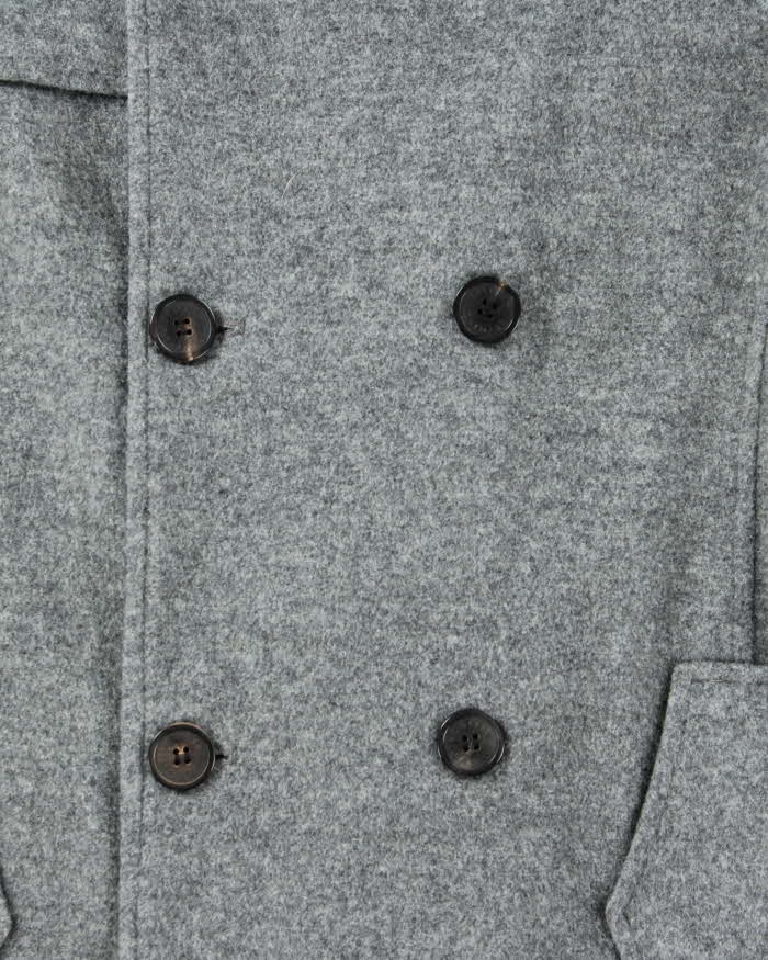Vintage 00s Christian Lacroix Homme Double Breasted Wool Coat - L