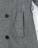 Vintage 00s Christian Lacroix Homme Double Breasted Wool Coat - L