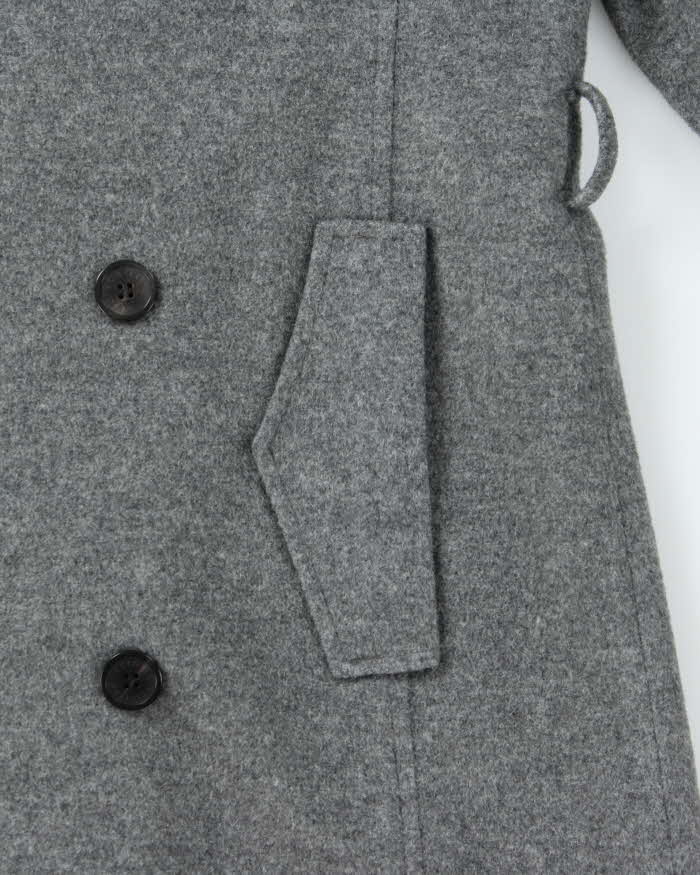 Vintage 00s Christian Lacroix Homme Double Breasted Wool Coat - L