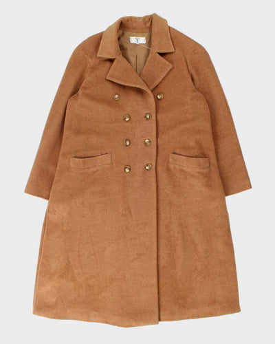 Vintage 90s Valentino Miss V Double Breasted Wool Coat - L