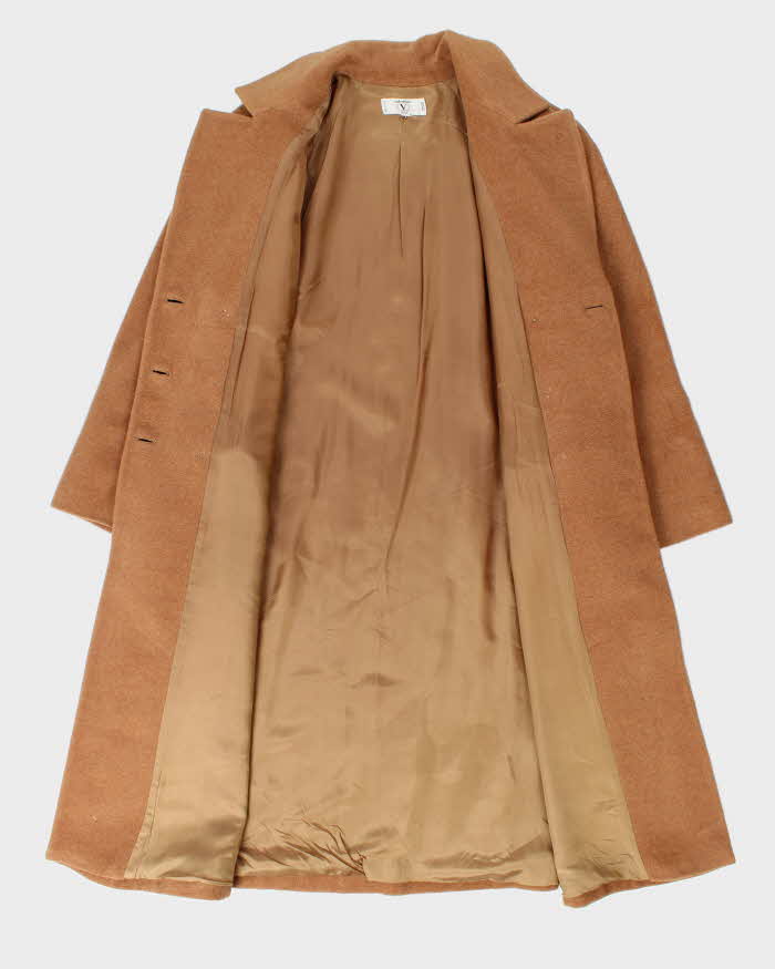 Vintage 90s Valentino Miss V Double Breasted Wool Coat - L