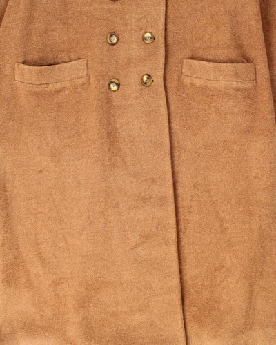 Vintage 90s Valentino Miss V Double Breasted Wool Coat - L