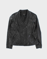 Vintage 00s Danier Studded Leather Biker Jacket - S