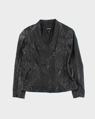 Vintage 00s Danier Studded Leather Biker Jacket - S