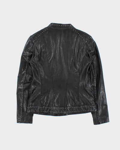Vintage 00s Danier Studded Leather Biker Jacket - S