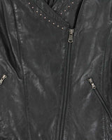 Vintage 00s Danier Studded Leather Biker Jacket - S