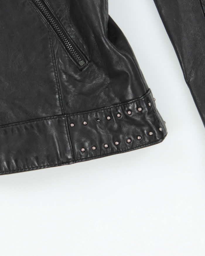 Vintage 00s Danier Studded Leather Biker Jacket - S