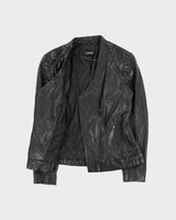 Vintage 00s Danier Studded Leather Biker Jacket - S