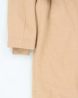 Vintage 90s Beige Diesel Wool Belted Long Coat - S