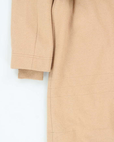 Vintage 90s Beige Diesel Wool Belted Long Coat - S