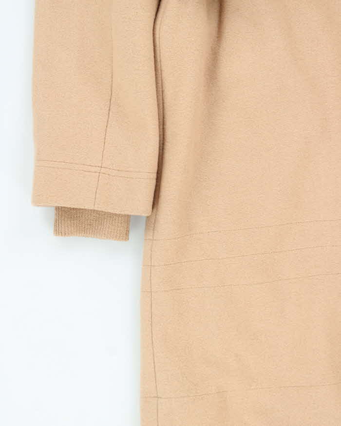 Vintage 90s Beige Diesel Wool Belted Long Coat - S