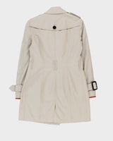 Vintage 2000s Burberry Nova Check Lined Trench Coat - S