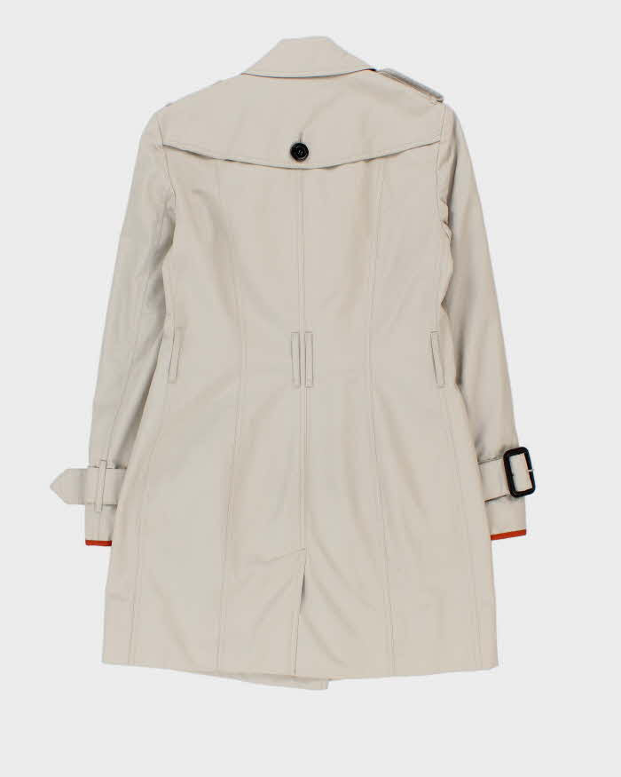 Vintage 2000s Burberry Nova Check Lined Trench Coat - S