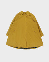 Vintage 90s Burberry Mustard Yellow Waterproof Oversized Mac - L